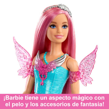 Muñeca Barbie Con Dos Mascotas De Cuento De Hadas, Barbie Malibu De Barbie A Touch Of Magic - Imagen 3 de 6