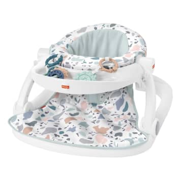 Fisher-Price Portable Baby Chair with Toys, Sit-Me-Up Baby Seat, Pacific Pebble - Image 1 of 8