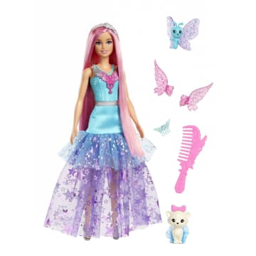 Muñeca Barbie Con Dos Mascotas De Cuento De Hadas, Barbie Malibu De Barbie A Touch Of Magic - Imagen 6 de 6