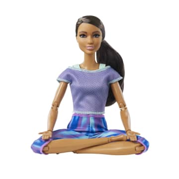 Barbie Made To Move Puppe (Afro-Style) Im Lila Yoga Outfit