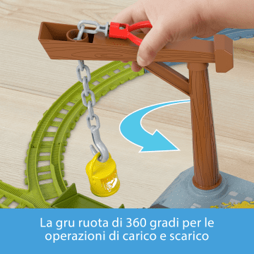 Il Trenino Thomas Consegna Vernice Treno Motorizzato E Pista Per Bambini In Età Prescolare