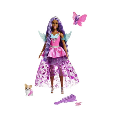 Barbie pop met 2 Sprookjesdierenvriendjes, Barbie 'Brooklyn' uit Barbie A Touch of Magic - Imagen 1 de 6