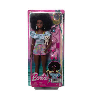 Barbie Doll with Roller Skates, Fashion Accessories and Pet Puppy - Image 6 of 6