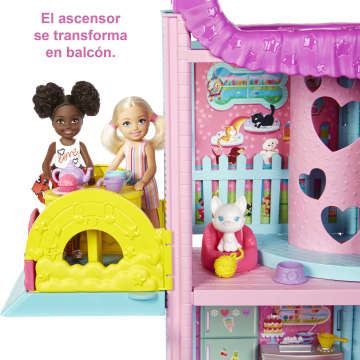 Barbie Chelsea Casa de juegos Casa de dos pisos para muñecas de juguete con accesorios
