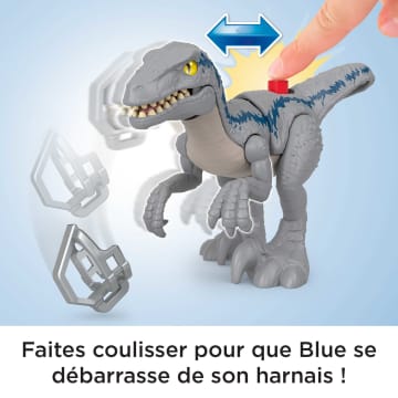 Imaginext - Jurassic World - Coffret Blue En Fuite - Figurines Pour Enfants - 3 Ans Et +