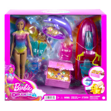 Набор игровой Barbie с водным транспортом и аксессуарами