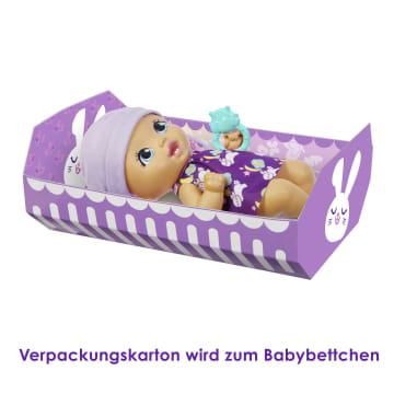 My Garden Baby Zahnputzspaß Hasen-Baby Puppe – Lavendelfarbener Hase