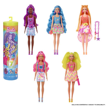 Barbie® Color Reveal™ - Renk Değiştiren Sürpriz Barbie® Neon Saçlı Bebekler - Image 1 of 5