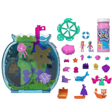 Polly Pocket Bubble Aquarium with Underwater Theme