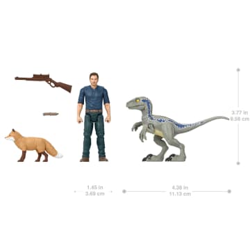 Jurassic World Karakter ve Dinozor Figürü Paketi