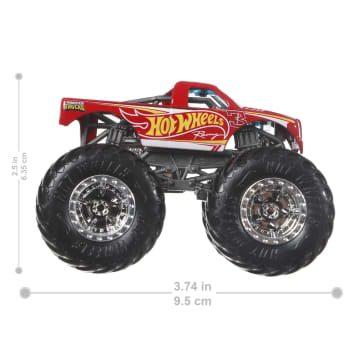 Hot Wheels – ASSORTMENT PACK DE 4 MONSTER TRUCKS - Imagen 2 de 6