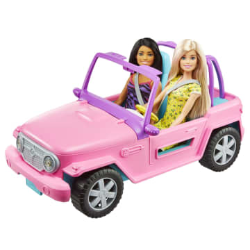 Barbie Doll and Vehicle Playset with Off-Road Vehicle and 2 Barbie Dolls
