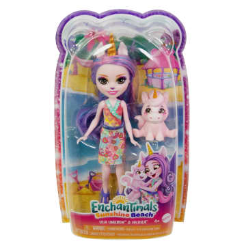 Enchantimals Sunshine Beach-Ulia Licorne Et Figurine-Poupée - Imagen 6 de 6