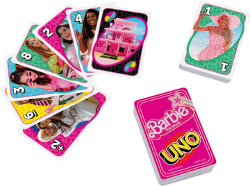 Juego de cartas de Uno inspirado en la película de Barbie