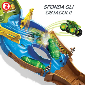 Hot Wheels Monster Trucks Torneo Dei Titani Playset Con 2 Truck