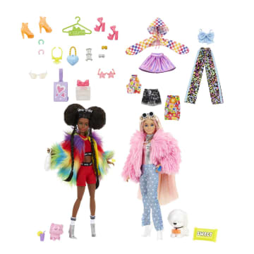 Barbie Extra Puppen, Fahrzeug und Zubehör