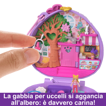 Polly Pocket Caffetteria Del Riccio, Giocattolo Da Viaggio, Bambole E Playset