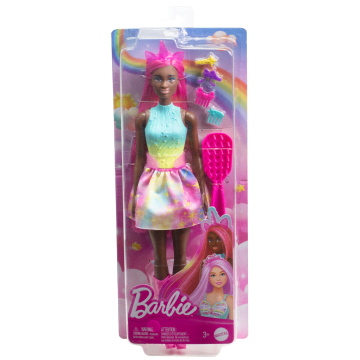 Barbie Eenhoornpop Met Fantasiehaar Van 18 Cm En Accessoires Voor Stijlplezier - Bild 6 von 6