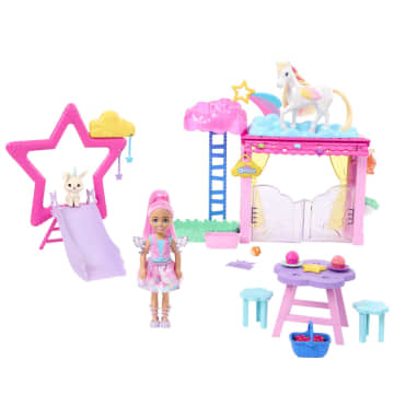 Chelsea Barbie Pop en Pegasus Speelset, paardenspeelgoed, Barbie A Touch of Magic - Image 1 of 6