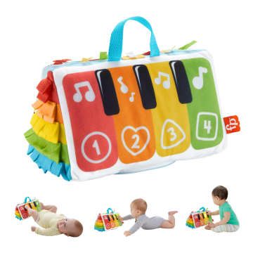 Fisher-Price Trappel En Speel Zachte Piano, Speelgoed Voor Baby'S Voor Spelen Op De Buik, Met Lichtjes En Muziek - Image 1 of 6