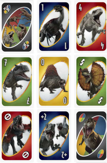 Mattel Games Juego de cartas UNO Jurassic World 3 - Image 2 of 6