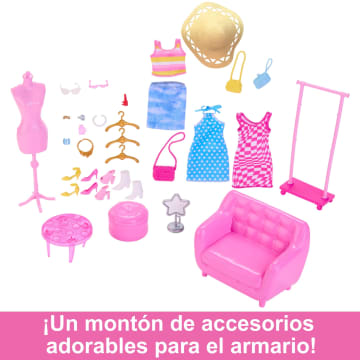 Conjunto De Muñeca Y Ropa De Barbie, Con Ropa Y Accesorios Del Armario De Barbie - Imagen 2 de 6