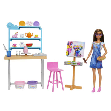 Barbie® Pracownia artystyczna Zestaw + lalka