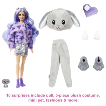 Barbie Cutie Reveal Doll with Puppy Plush Costume & 10 Surprises - Image 4 of 6