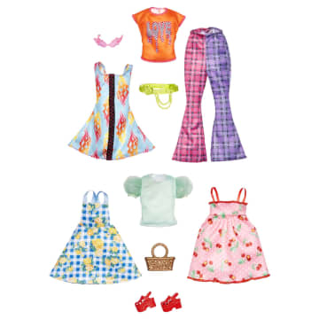 Ropa De Barbie: 2 Conjuntos Y 2 Accesorios Para Barbie - Imagen 2 de 10