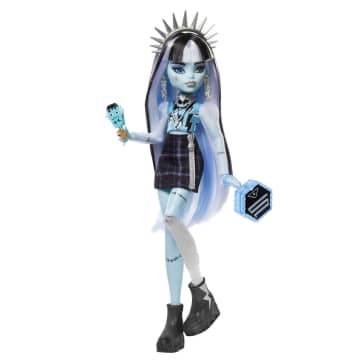 Monster High Skulltimate Secrets Frankie Stein Muñeca Fearidescent - Imagen 7 de 7