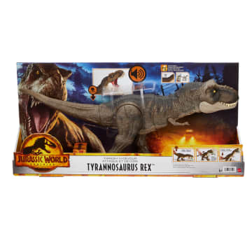 Jurassic World - T-Rex Morsure Extrême - Figurine Dinosaure - 4 Ans Et + - Image 6 of 6