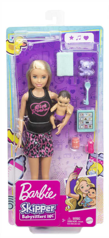 Barbie Skipper Babysitters Inc. Dolls & Playset with Babysitting
