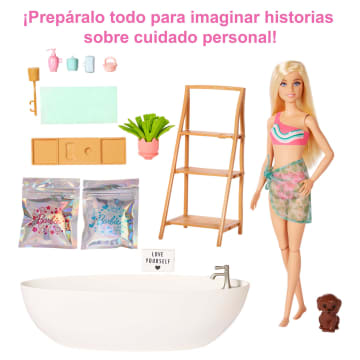 Barbie Bienestar Muñeca Rubia Con Bañera - Imagen 5 de 6