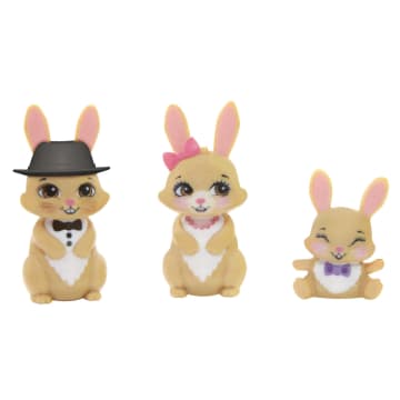Enchantimals™ Rodzina Wielopak Króliczki Brystal Bunny Lalka + figurki - Image 4 of 6