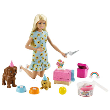Barbie Fiesta de cachorritos muñeca y conjunto de juego - Image 1 of 6