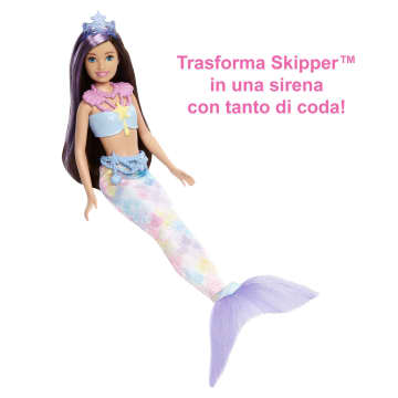 Barbie Sirene Skipper Bambola Con Coda Da Sirena