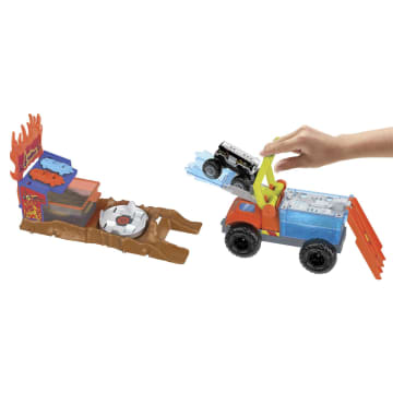 Conjunto De Juego 5 Alarm Rescue Color Shifters De Monster Trucks Arena Smashers De Hot Wheels - Imagen 5 de 6