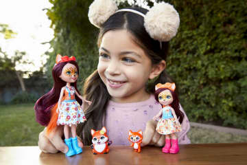 Enchantimals Felicity Fox Puppe + Little Sister