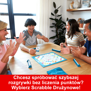 Scrabble Original (Wersja Odnowiona) 2 Gry W 1 Polska Wersja Językowa