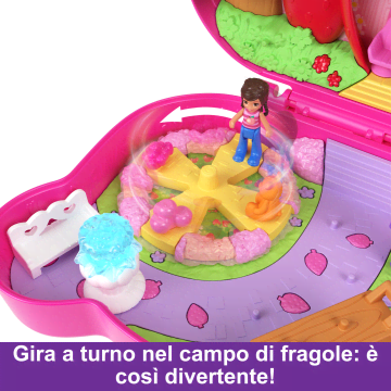 Polly Pocket Cofanetto Orsetto Fragolino, Giocattolo Da Viaggio, Bambole E Playset - Image 5 of 6
