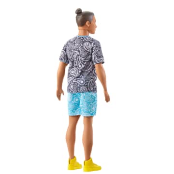 Ken-Puppe, Barbie Fashionistas, Braune Haare Und Paisley-Outfit - Bild 5 von 6