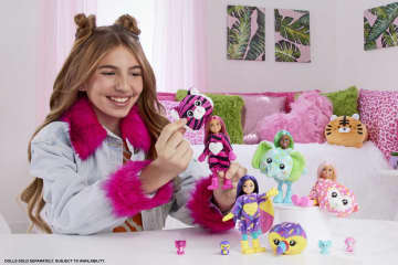 Barbie Chelsea Cutie Reveal Serie Amigos de la jungla Monito - Imagen 2 de 8