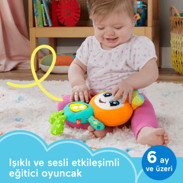 Türkçe Dil Desteğiyle Bebekler Için Müziklerle Şarkılar Içeren, Işıklı, Etkileşimli Ve Eğitici Fisher-Price Dj Arkadaşım Oyuncak