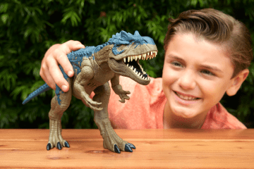 Jurassic World Ruthless Rampagin Allosaurus Dinosaur Toy With Attack Move & Roar Sound