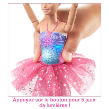 Barbie - Dreamtopia Ballerine Lumières Scintillantes Blonde - Poupée Mannequin - 3 Ans Et +