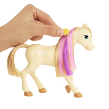 Barbie - Coffret Toilettage Des Chevaux Barbie Avec 1 Poupée - Poupée Mannequin - 3 Ans Et + - Imagen 4 de 6