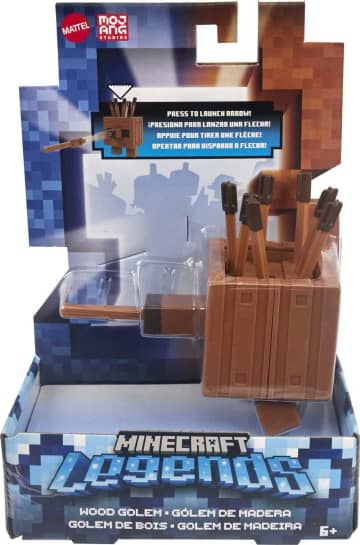Minecraft Legends  Action Figure Da 8,26 Cm Con Mossa D'Attacco E Accessorio; Giocattoli Da Collezione - Image 6 of 7