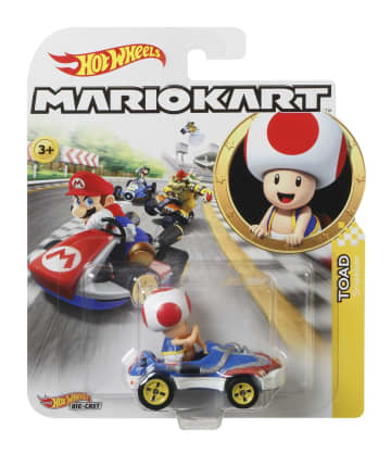 Vehículo Sneeker de Toad de Mario Kart de Hot Wheels