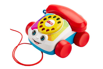 Fisher-Price Chatter Telephone Baby And Toddler Pull Toy Phone With Rotary Dial