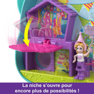 Polly Pocket - Coffret Anniversaire Chien - Coffret Mini Figurine - 4 Ans Et +